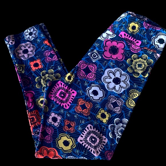 LuLaRoe Pants - 🆕LULAROE: NWOT Pop Art Floral Leggings- Size TC2 20-26.